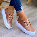 Tênis casual Plataforma moda primavera
