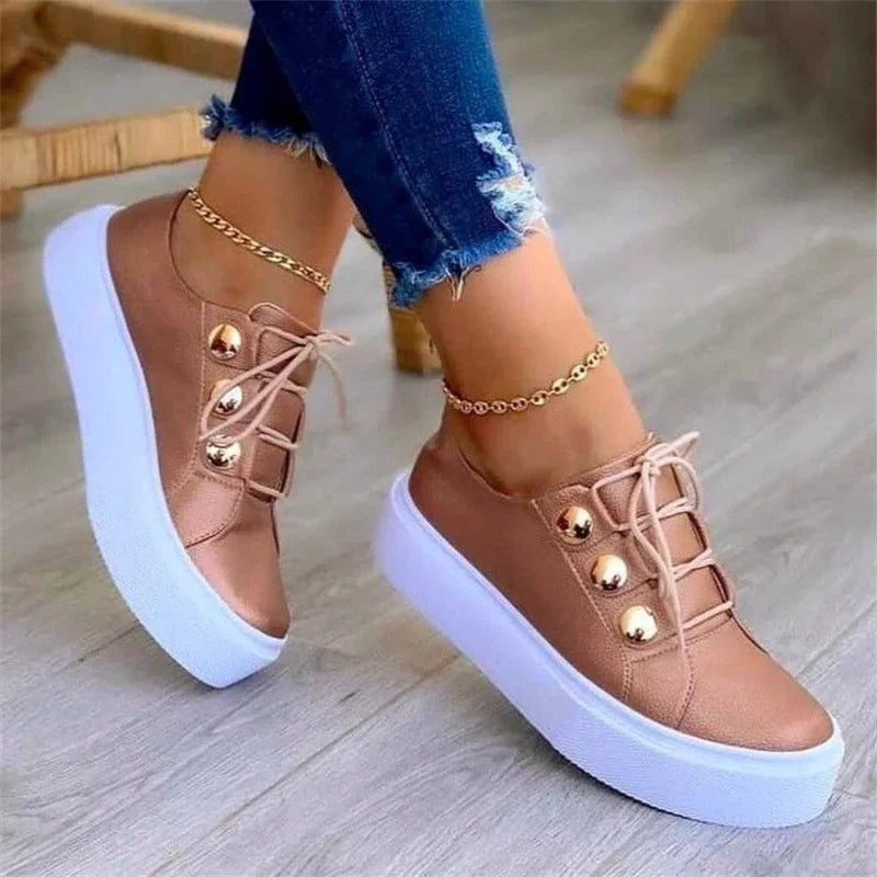 Tênis casual Plataforma moda primavera