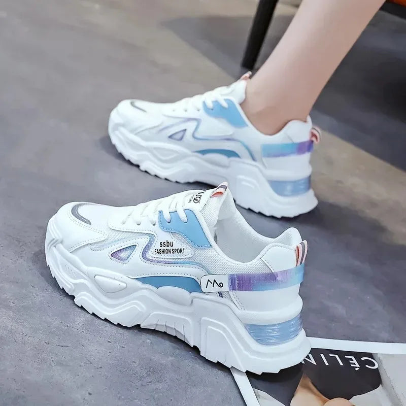 Tênis femininos plataforma Casual Lançamento