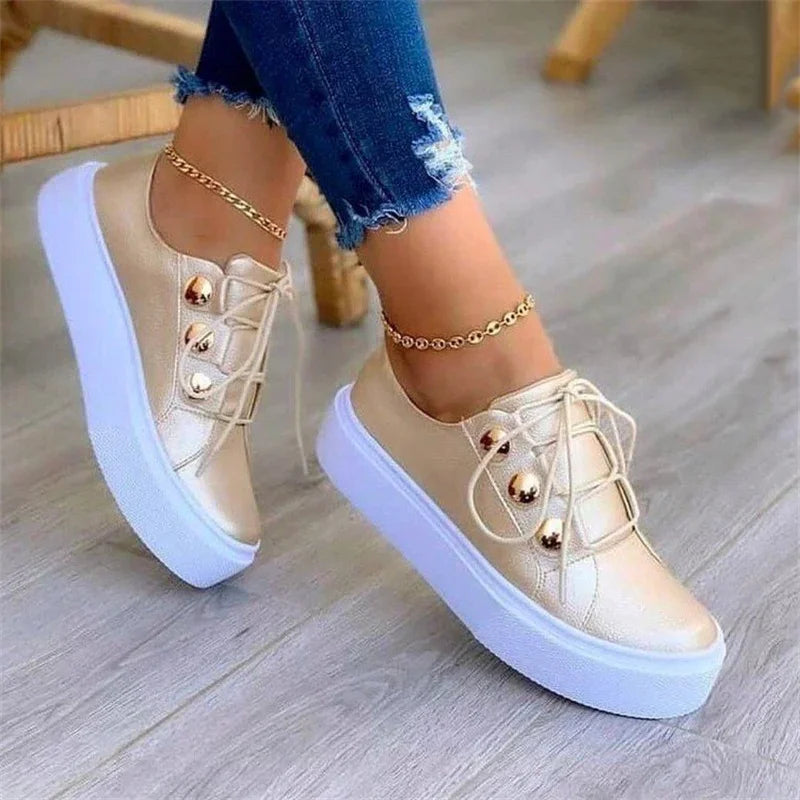 Tênis casual Plataforma moda primavera
